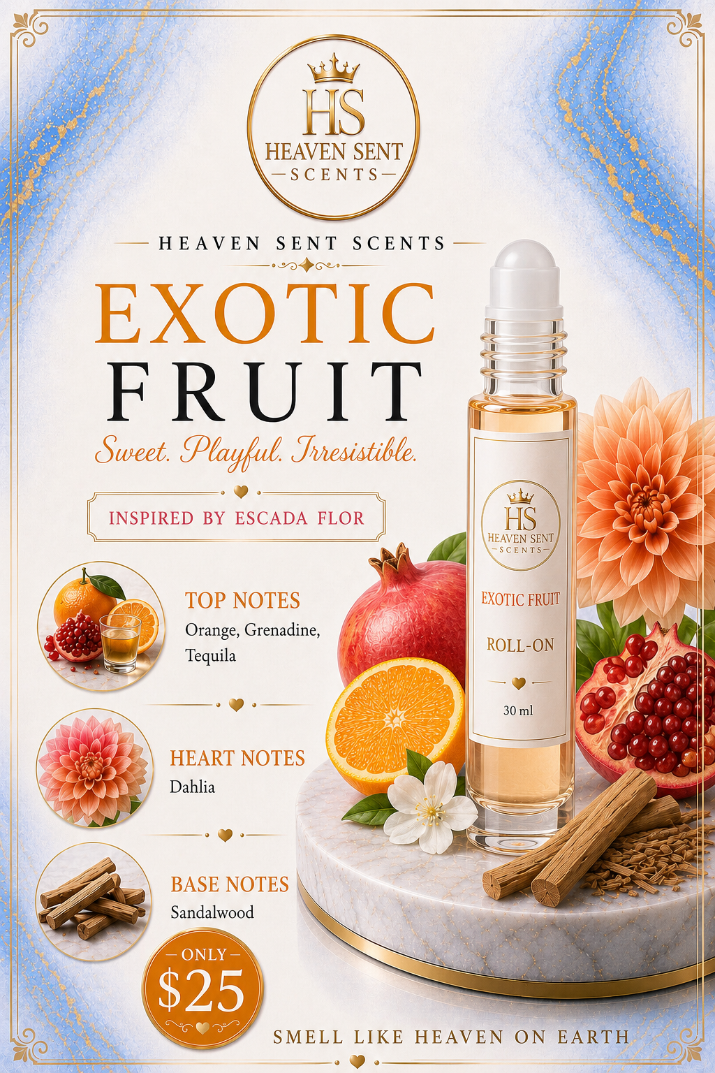 EXOTIC FRUIT "INSPIRED BY ESCADA FLOR" ROLL-ON