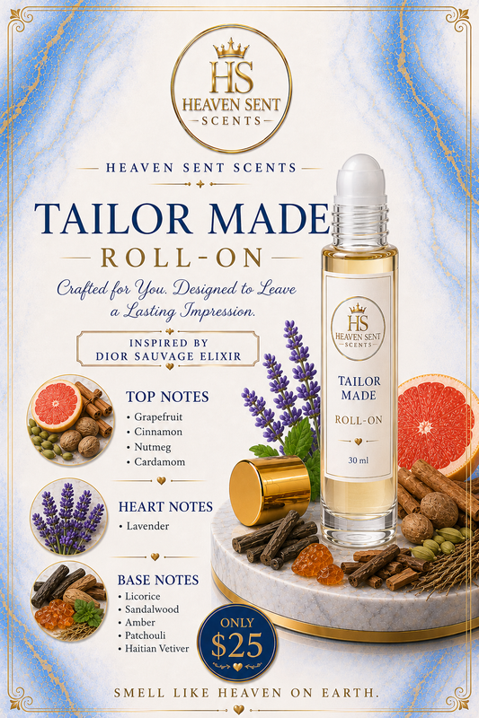TAILOR MADE "INSPIRED BY DIOR SAUVAGE ELIXIR" ROLL-ON