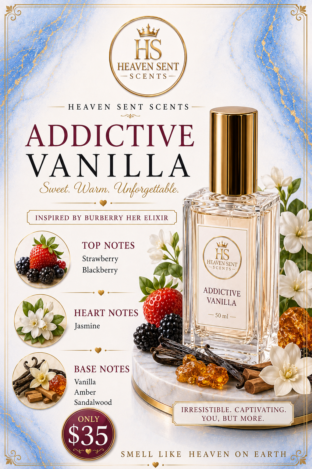 ADDICTIVE VANILLA "INSPIRED BY BURBERRY HER ELIXIR"