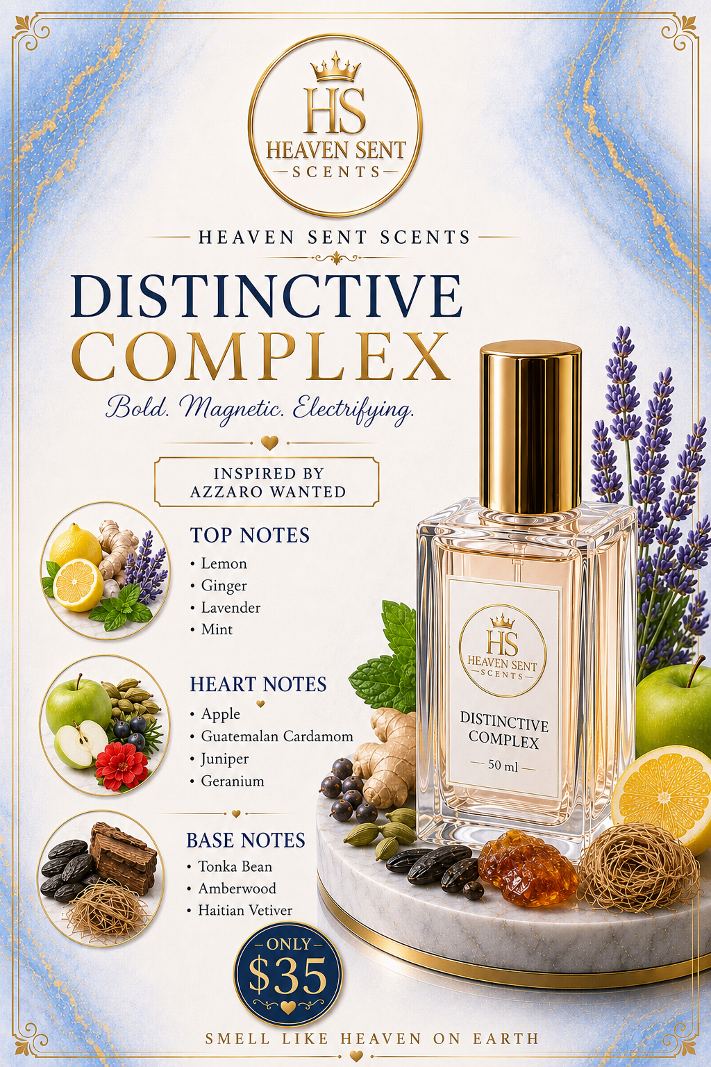 DISTINCTIVE COMPLEX "INSPIRED BYAZZARO WANTED"