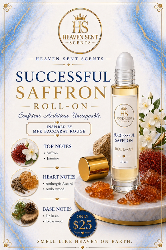 SUCCESSFUL SAFFRON "INSPIRED BY MFK BACCARAT ROUGE” ROLL-ON